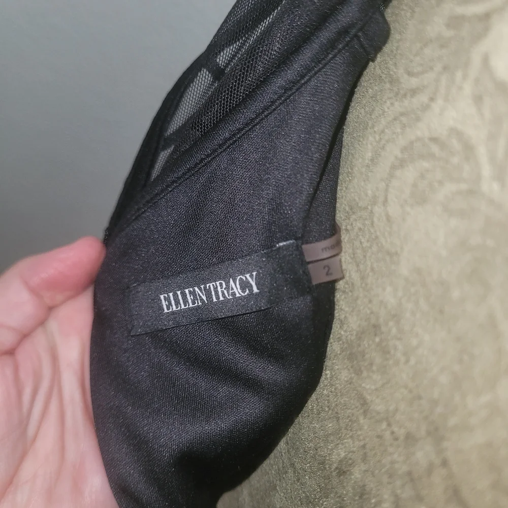 Ellen Tracy Dress Fit & Flare Little Black Dress - Picture 8 of 9